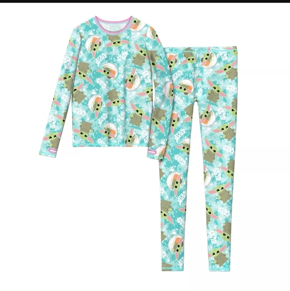 Cuddl Duds Stae Wars The Child/Baby Yoda Stretch 2-Piece Set Size Large 10/12 - Picture 1 of 4